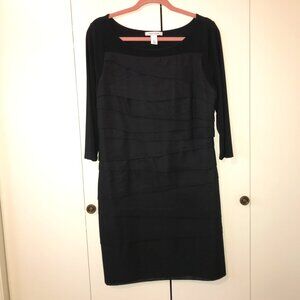 White House Black Market Ruffle Front Dress